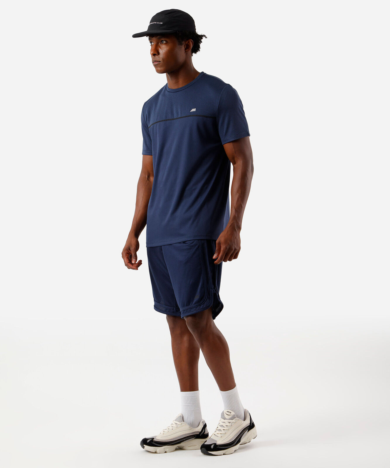 bermuda masculina texturizada azul