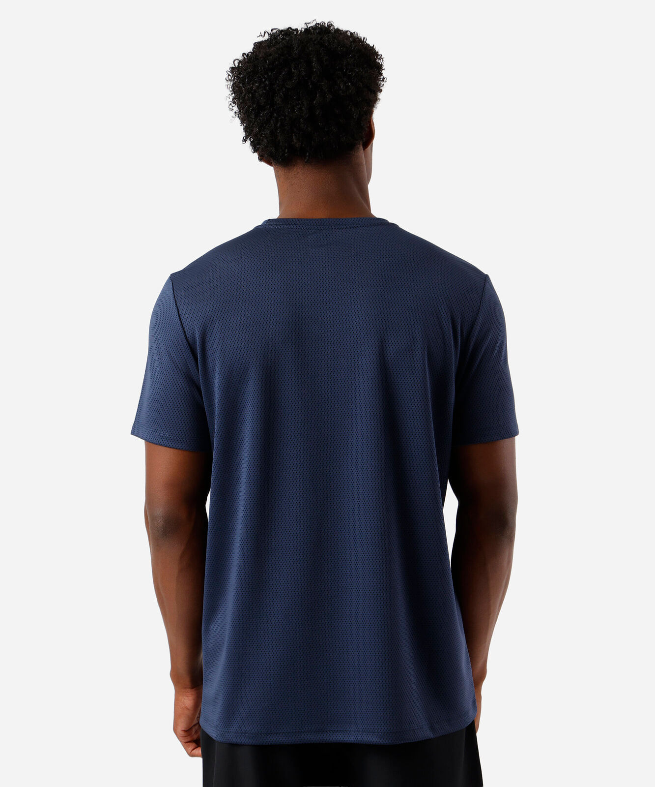 camiseta masculina recorte azul