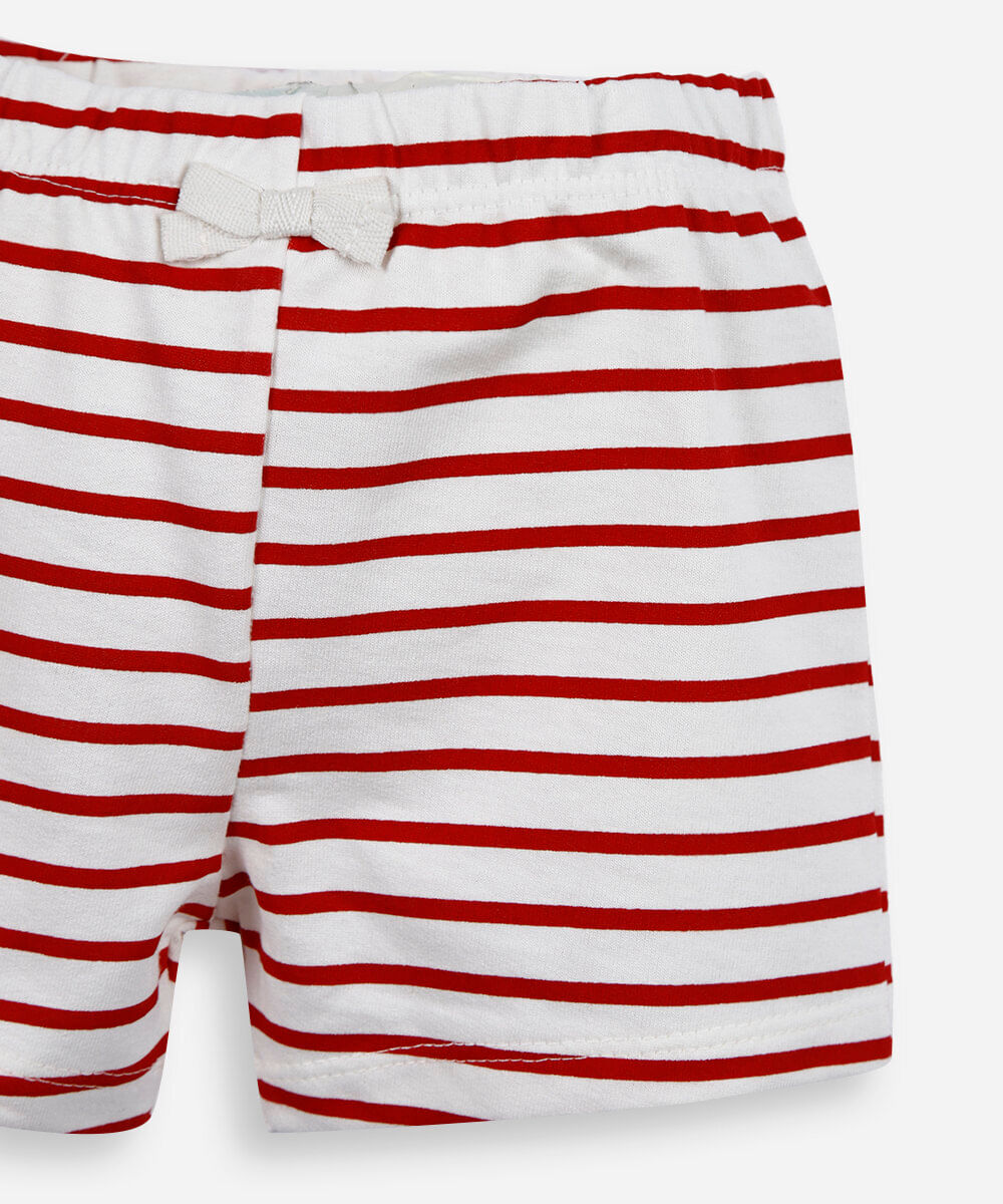 conjunto infantil de algodão cereja rosa