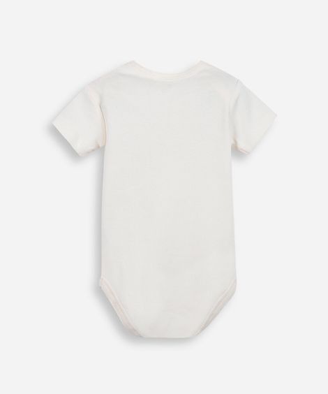 body infantil de algodão com mangas curtas melhor presente de todos off white