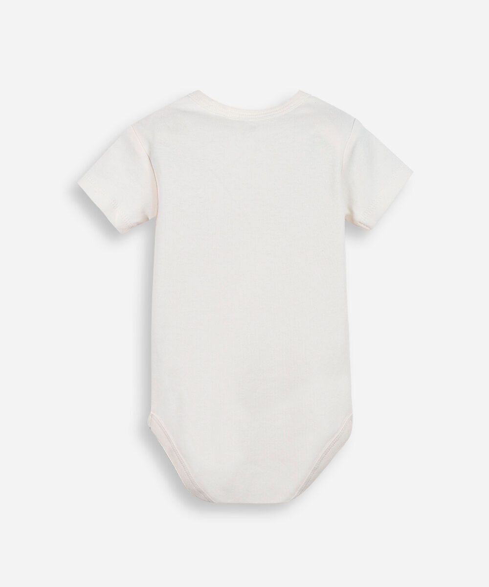 body infantil de algodão com mangas curtas melhor presente de todos off white