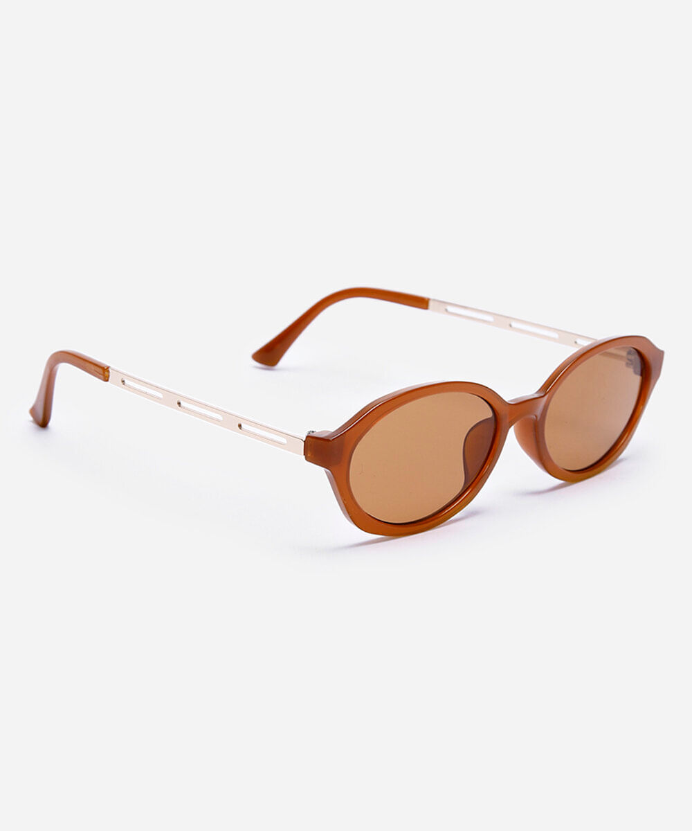 óculos de sol oval triton laranja