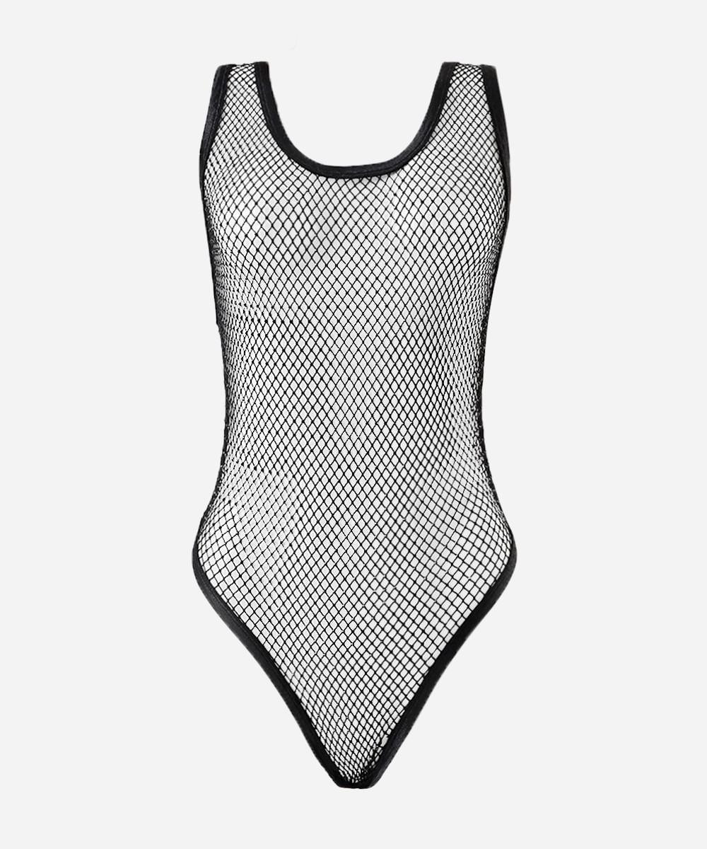 body de tela com brilhos preto