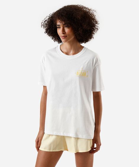 pijama short doll feminino de algodão estampado amarelo