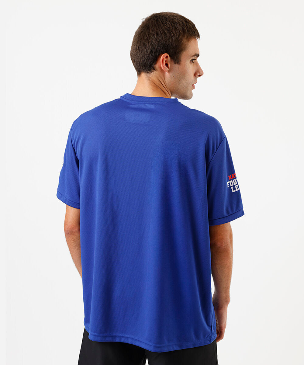 camiseta masculina nfl azul