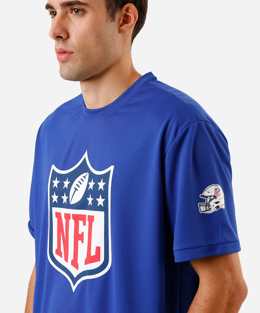 camiseta masculina nfl azul