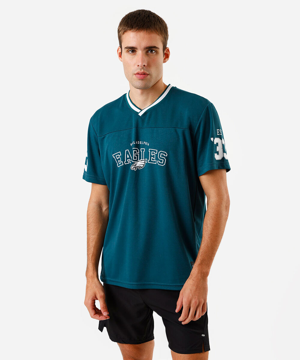 camiseta masculina eagles nfl verde