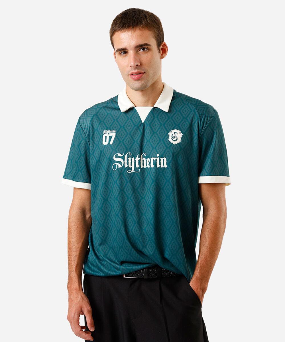 camiseta masculina polo oversized  sonserina verde