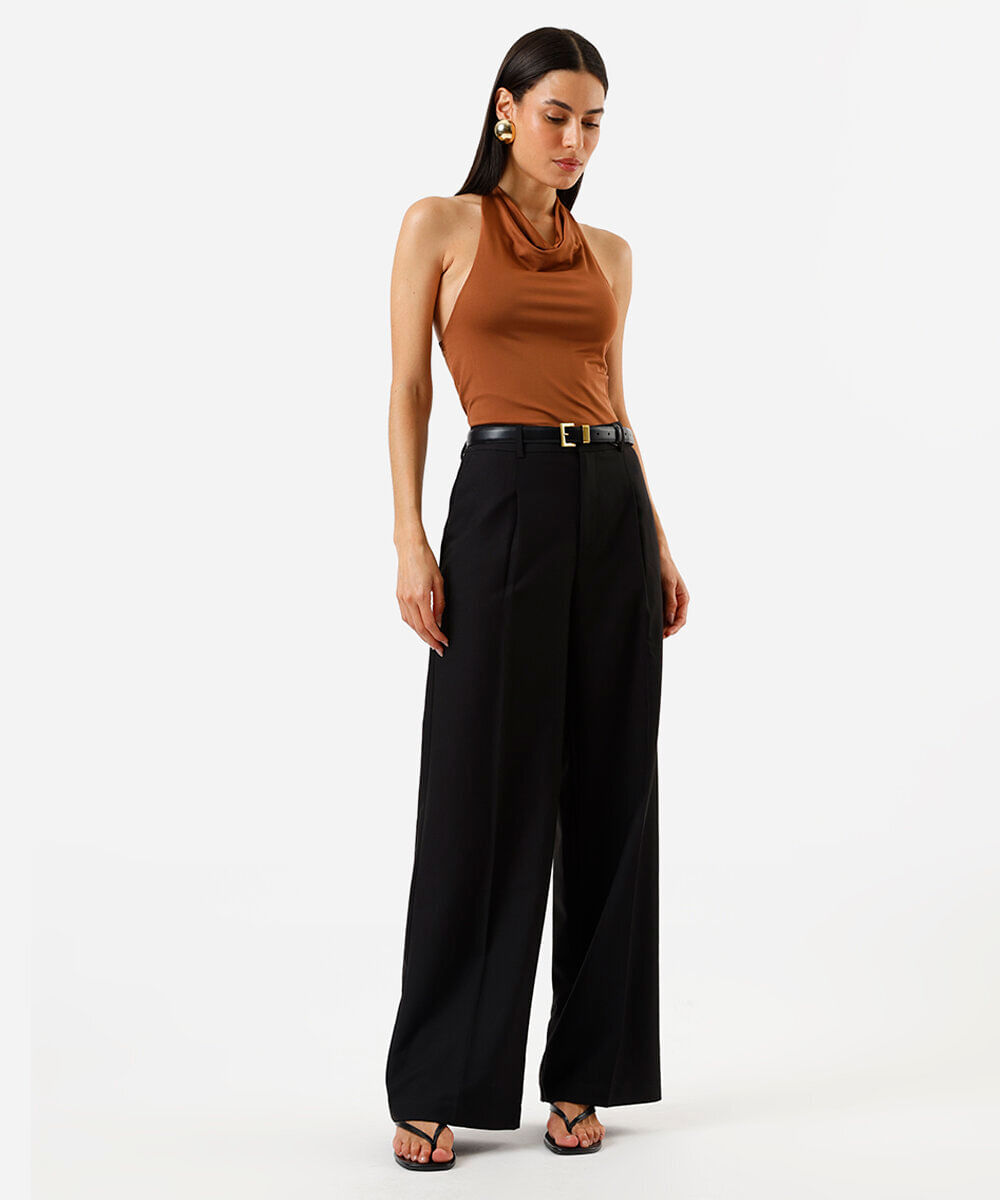 blusa feminina frente única marrom