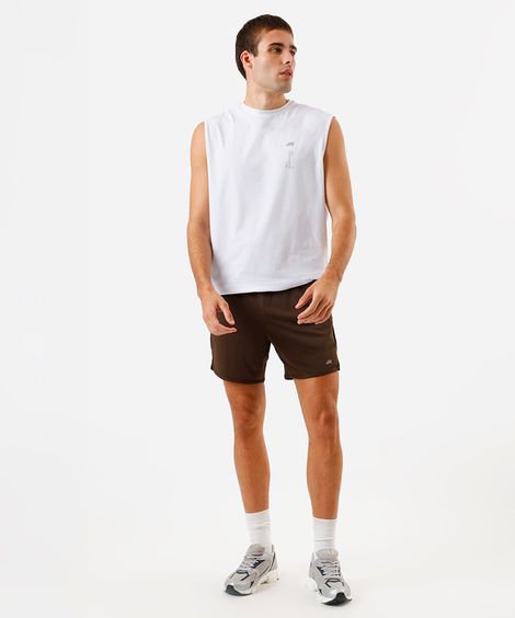 bermuda esportiva masculina texturizada marrom