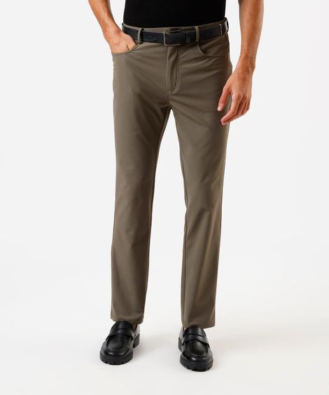 calça masculina alfaiataria slim verde