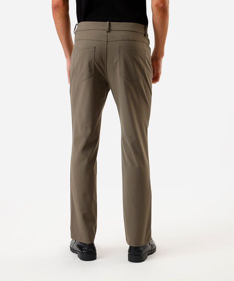 calça masculina alfaiataria slim verde