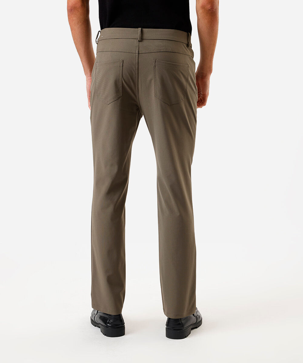 calça masculina alfaiataria slim verde