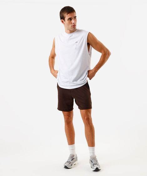 bermuda esportiva masculina de poliamida marrom