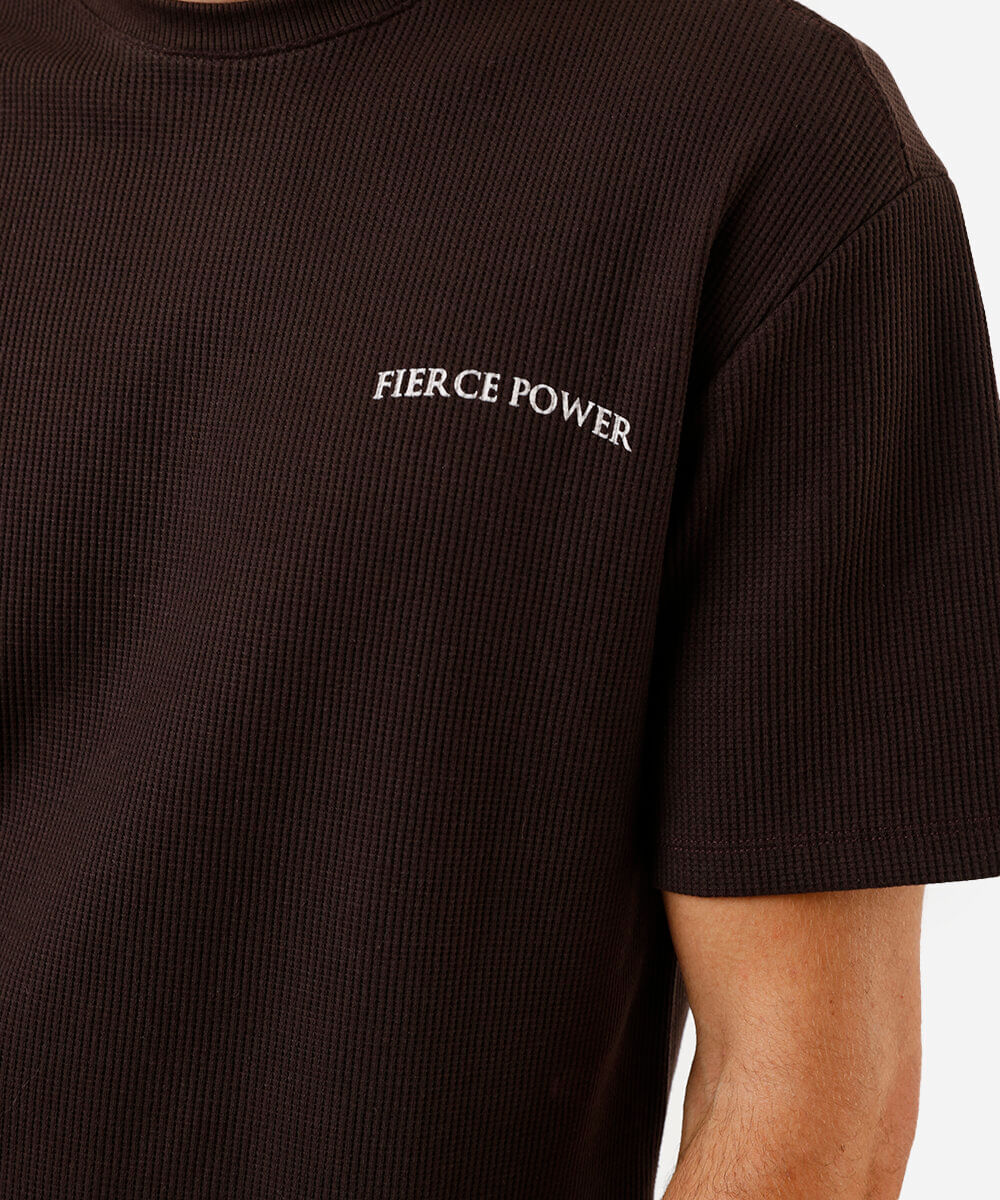 camiseta masculina com algodão estampada marrom