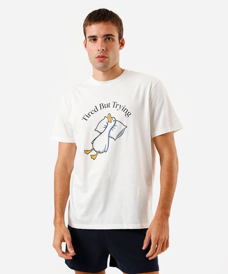 pijama curto masculino de algodão estampado colorido