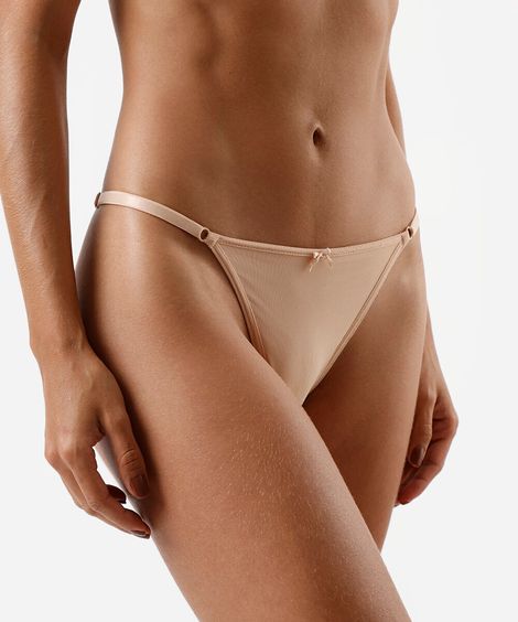 kit de 2 calcinhas biquíni em poliamida colorido