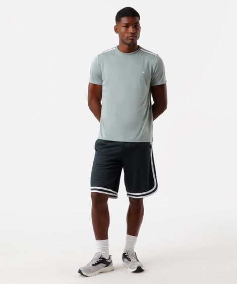 camiseta masculina com listras ace verde