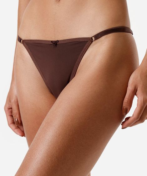 kit de 2 calcinhas biquíni em poliamida colorido