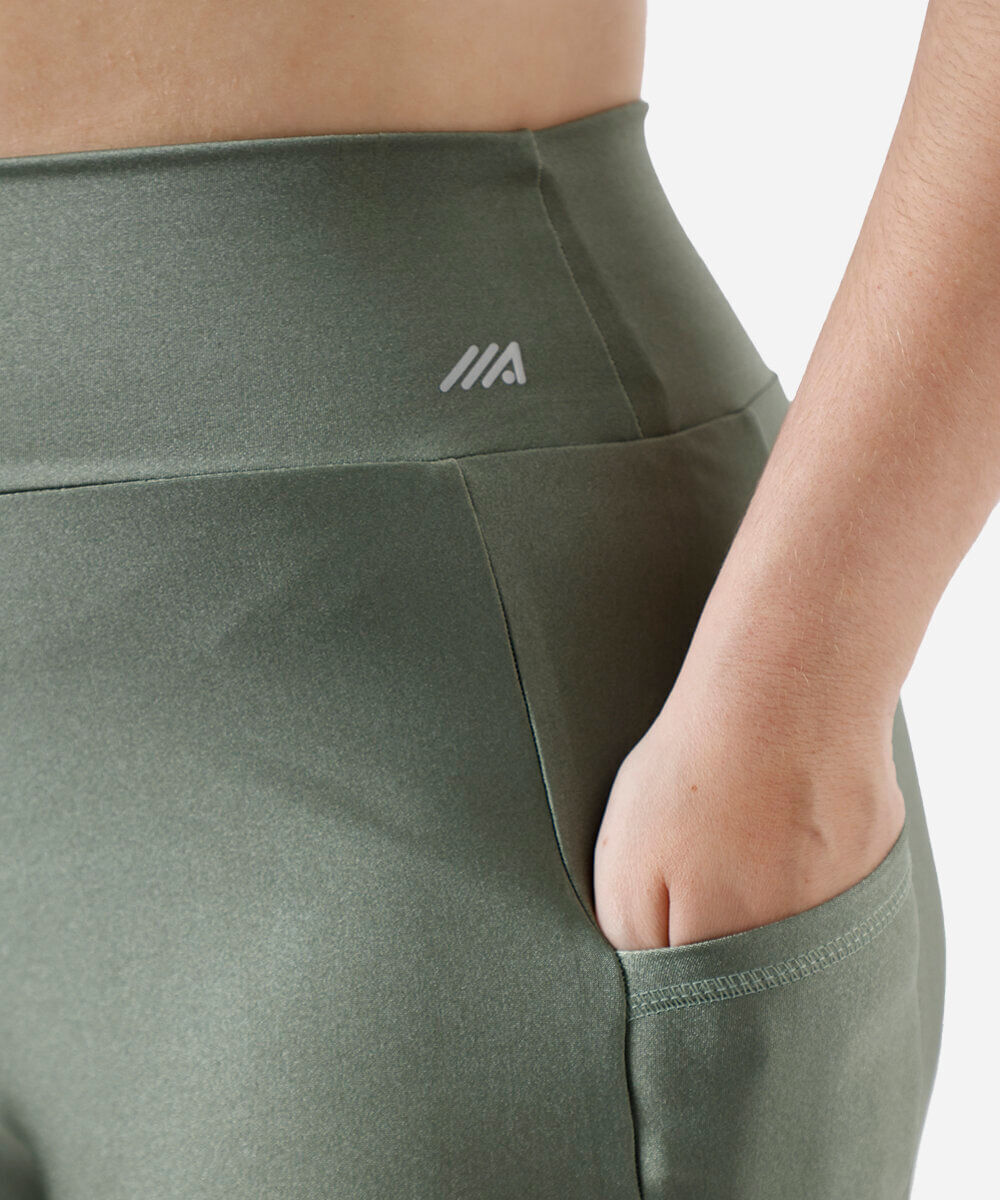 bermuda ciclista feminina esportiva ace plus size verde