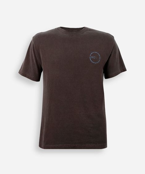 camiseta juvenil de algodão estampada marrom
