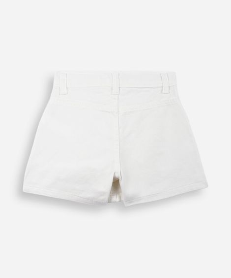 short saia infantil cargo off white