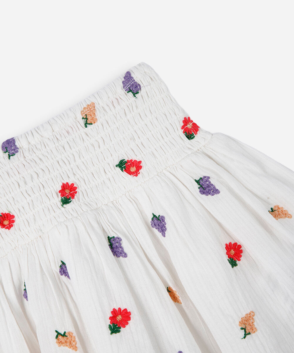 saia infantil camadas bordada off white