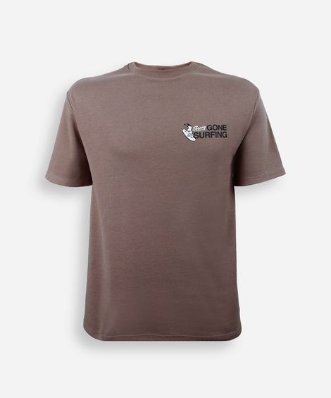 camiseta juvenil snoopy good vibes only marrom