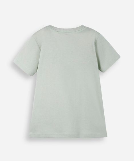 kit de 2 camisetas infantis de algodão colorida