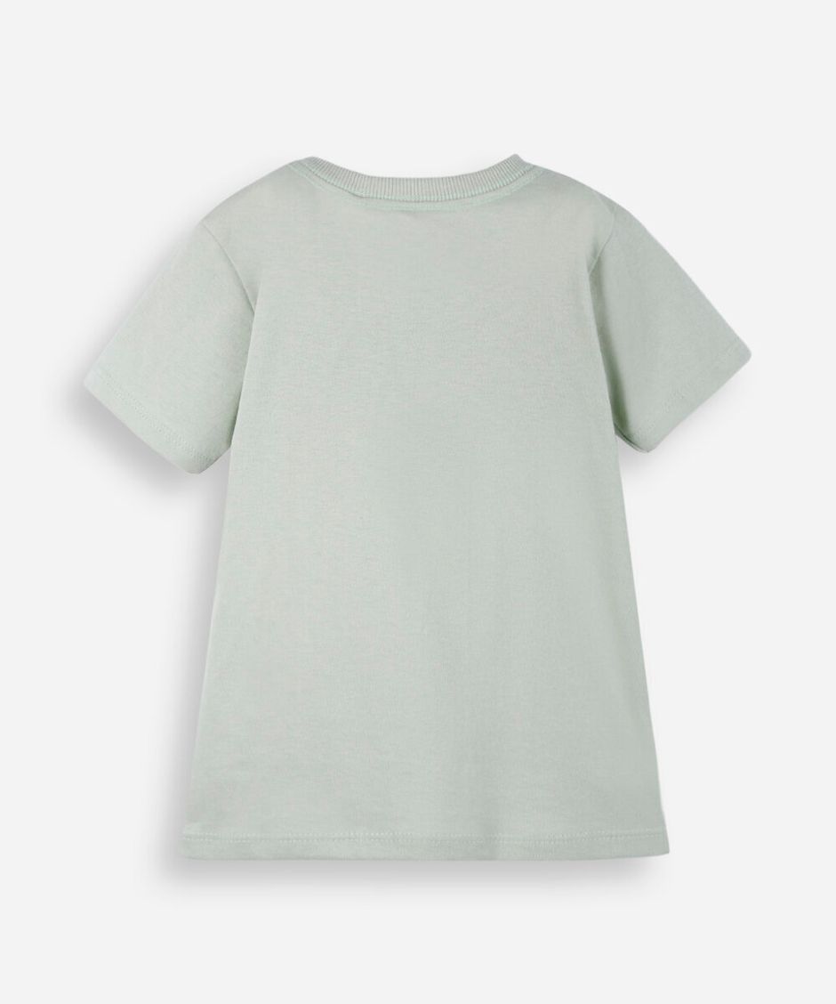 kit de 2 camisetas infantis de algodão colorida