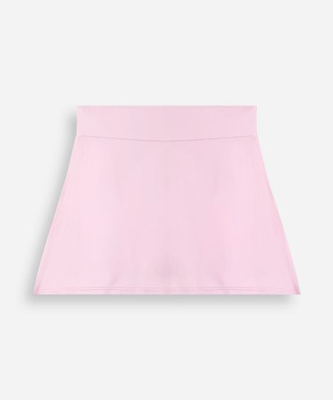 short saia infantil esportivo rosa