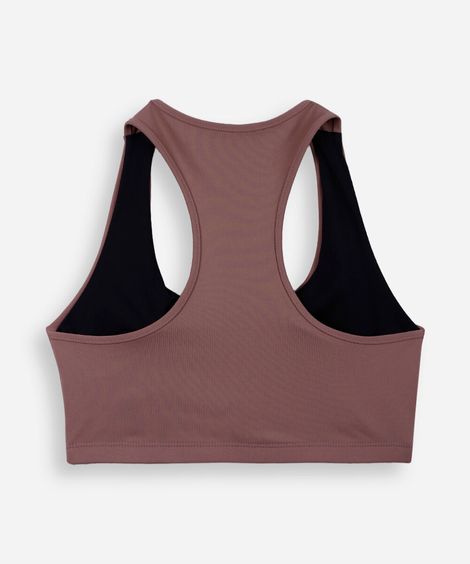 top nadador juvenil de poliamida rosa