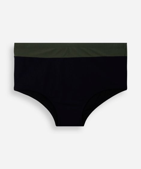 sunga masculina texturizada recorte preta