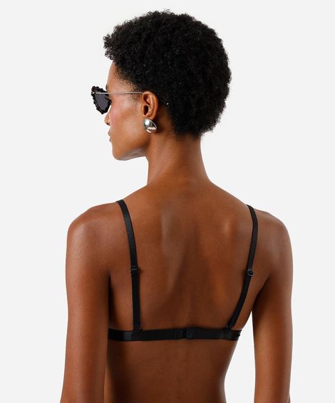 sutiã triângulo feminino com paetê preto