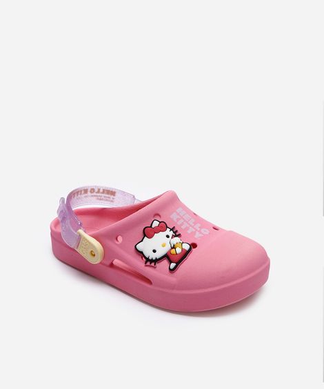 babuche infantil hello kitty rosa