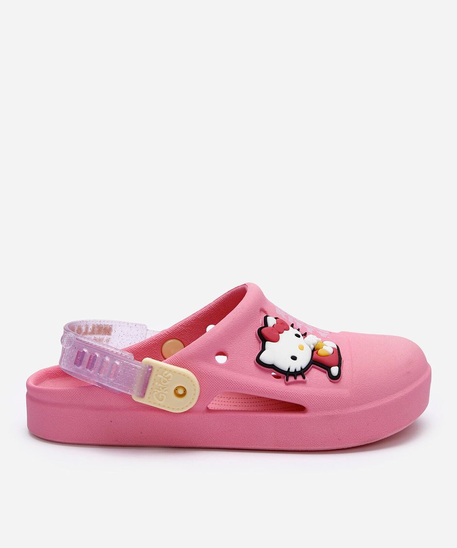babuche infantil hello kitty rosa