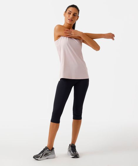 regata esportiva nadador feminina de poliamida rosa