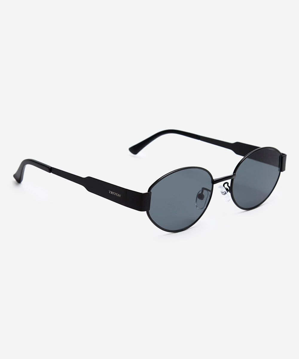 óculos de sol oval triton preto