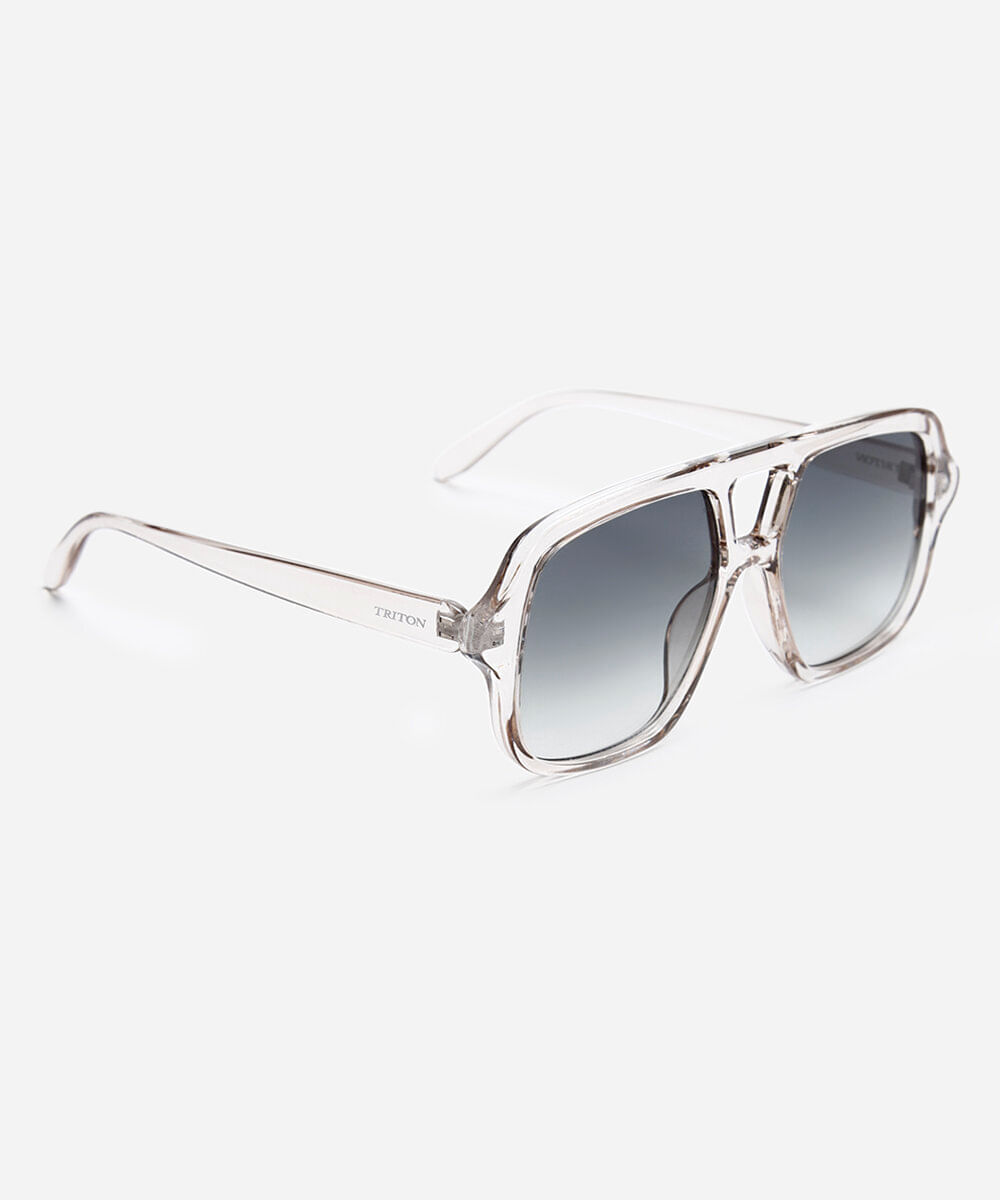 óculos de sol aviador triton transparente