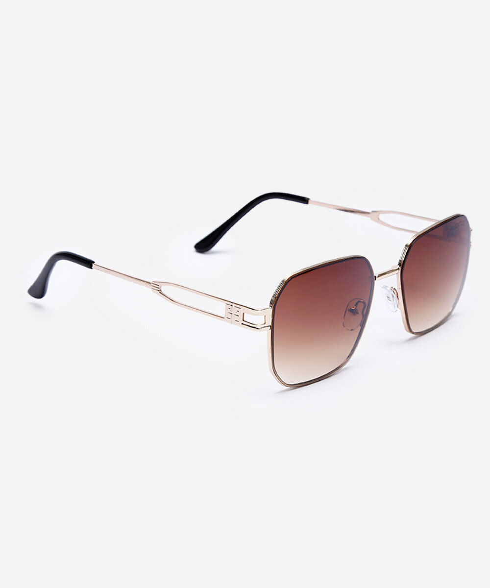 óculos de sol quadrado triton dourado