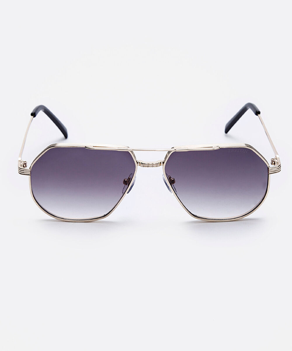 óculos de sol aviador triton unissex dourado