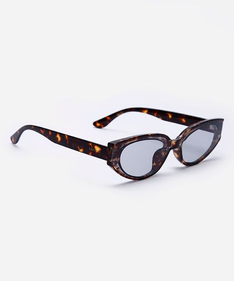 óculos de sol oval triton feminino marrom