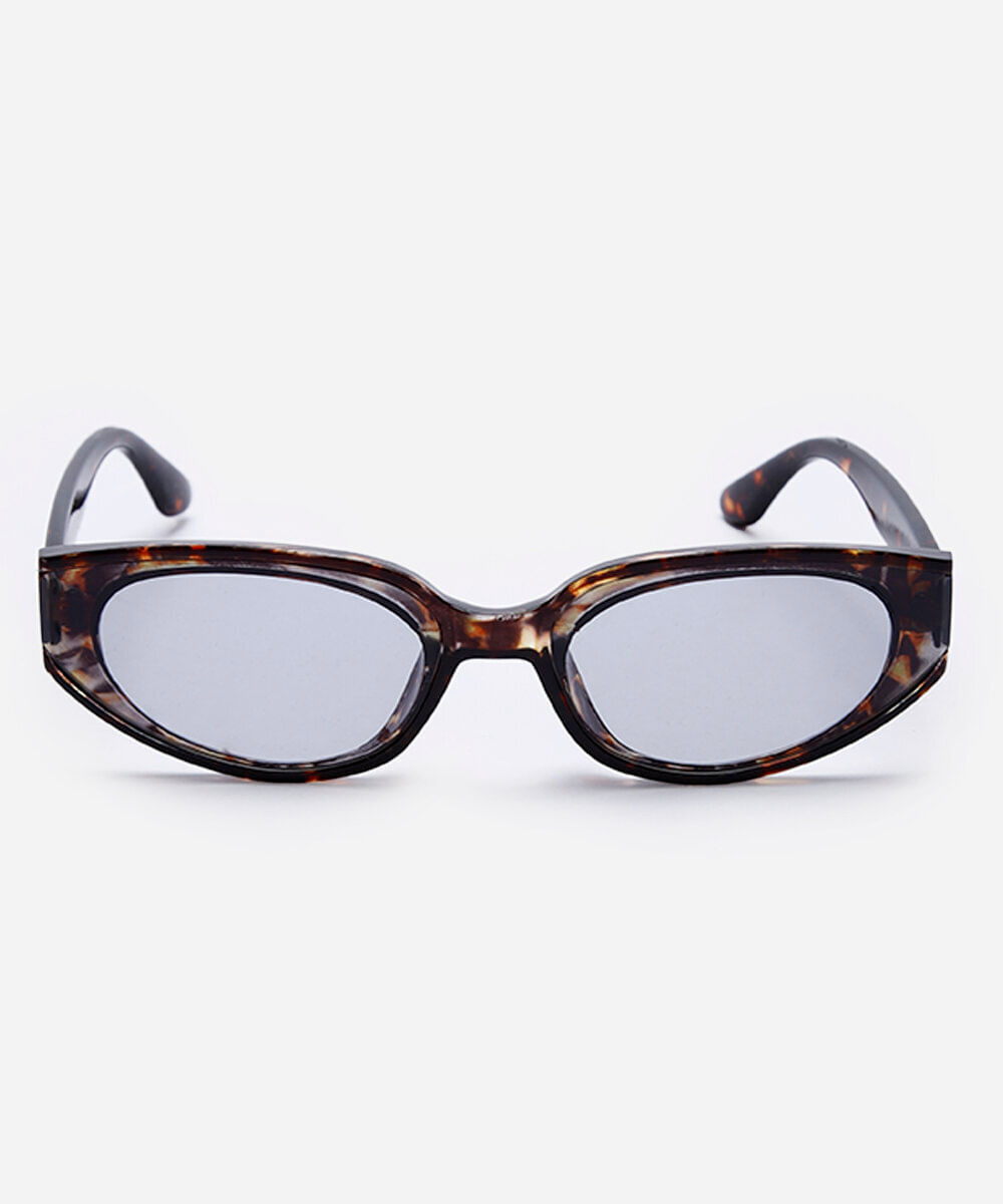 óculos de sol oval triton feminino marrom