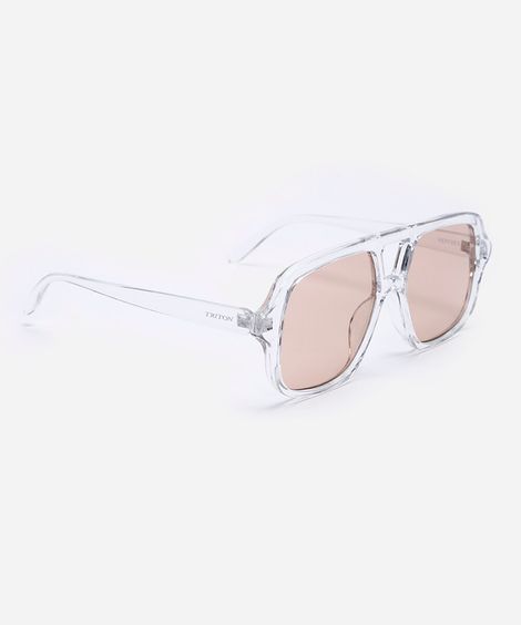 óculos de sol aviador triton transparente