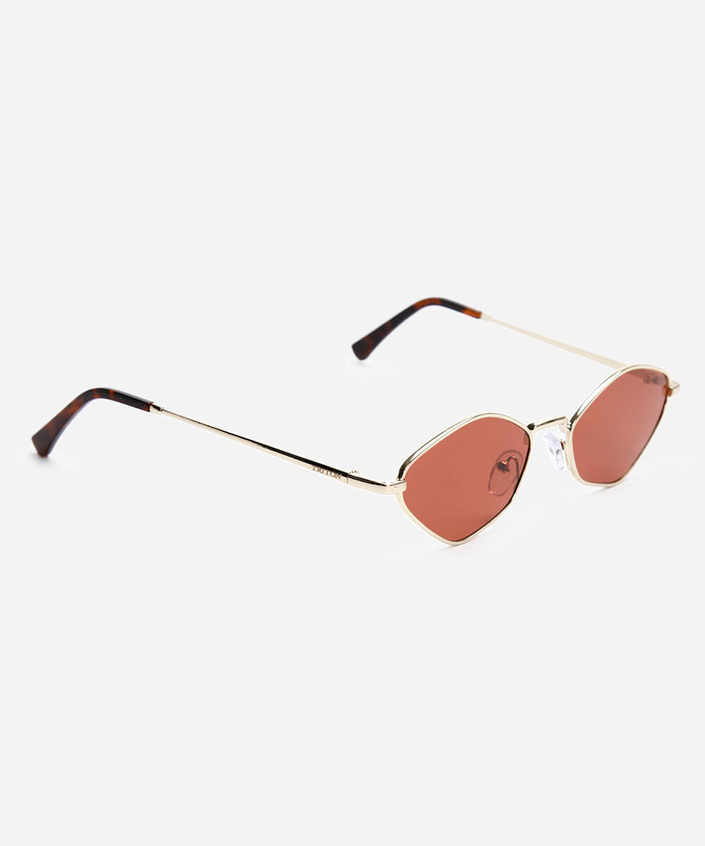 óculos de sol oval triton dourado