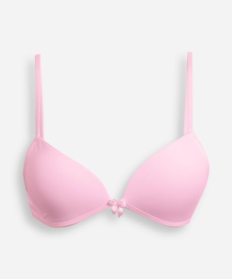 sutiã juvenil com bojo rosa
