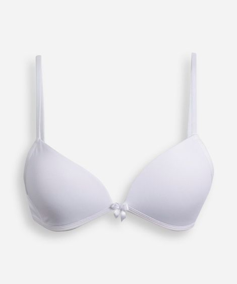 sutiã juvenil com bojo branco