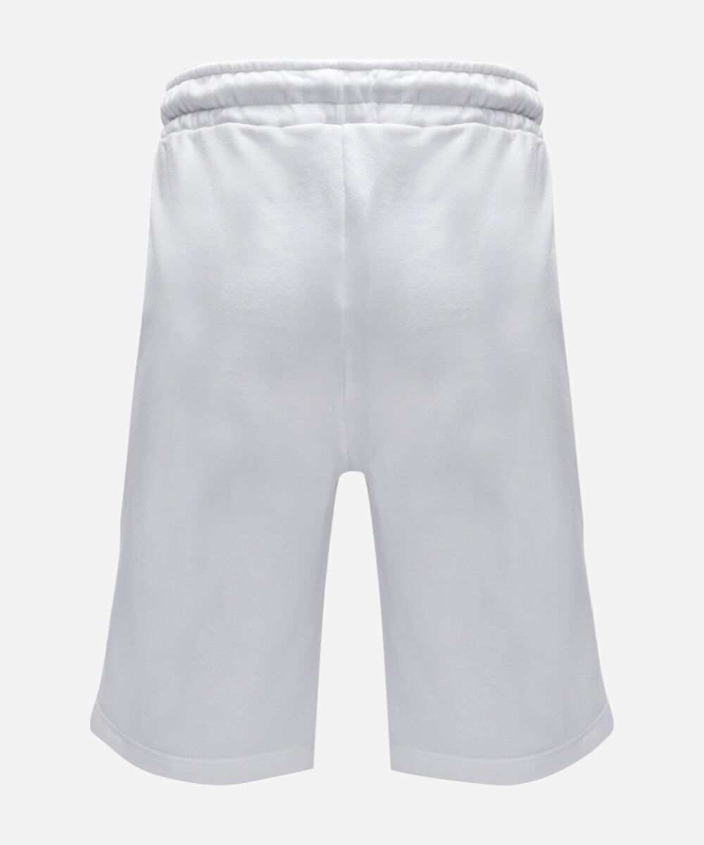 short de moletom juvenil com recorte off white