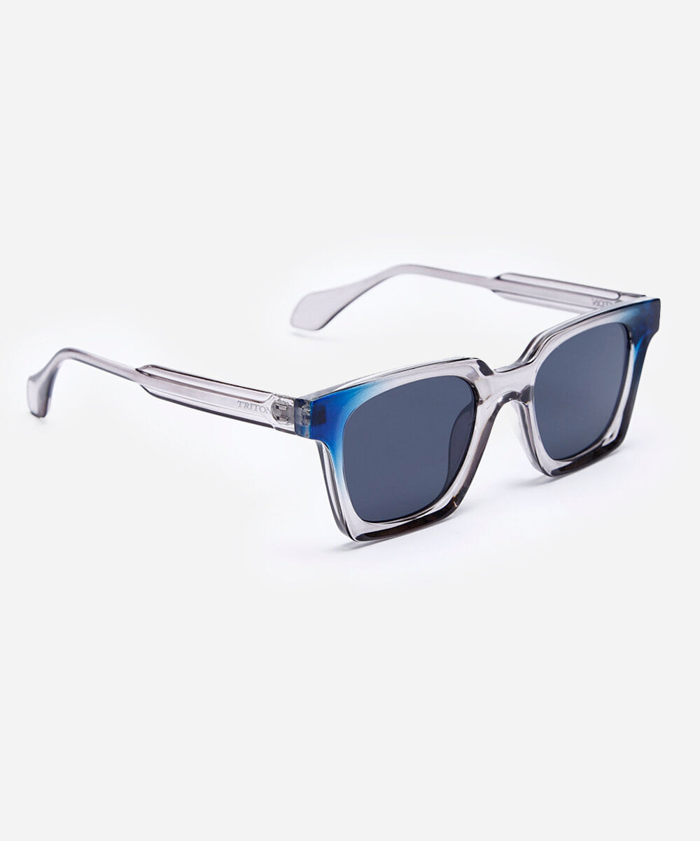 óculos de sol quadrado triton azul