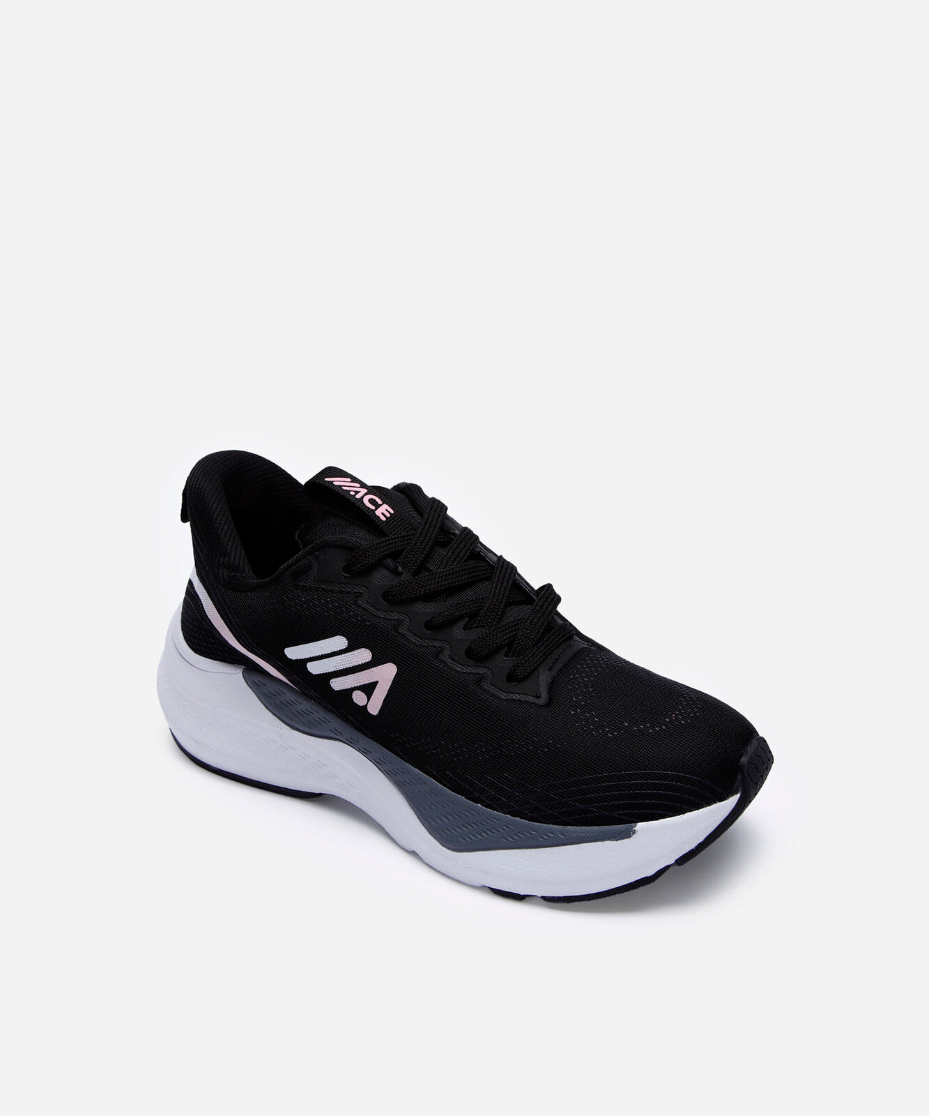 tênis esportivo estampado preto
